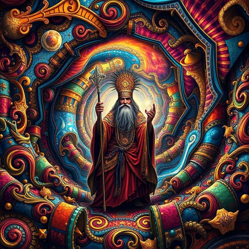 maximalist style AI art