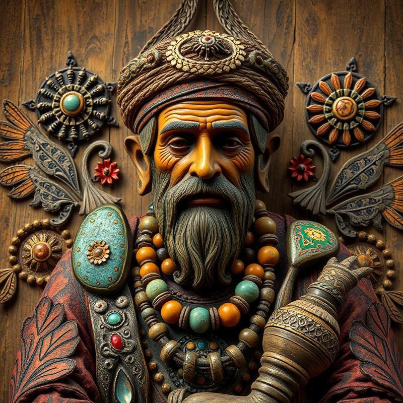 folk art style AI art