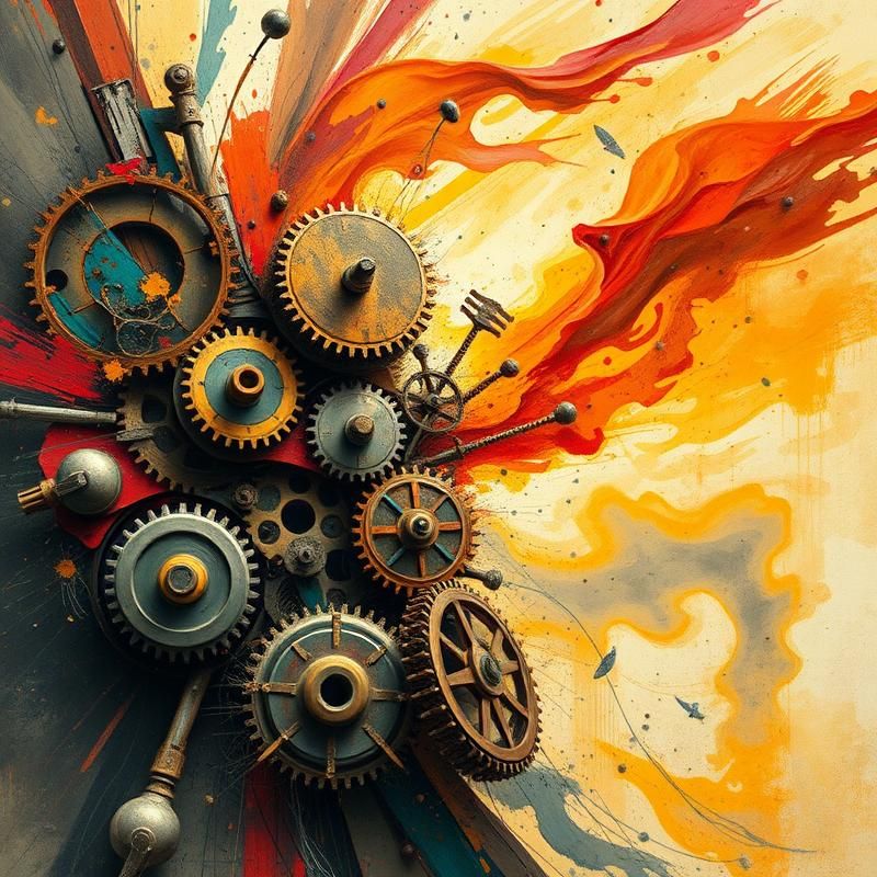 abstract style AI art