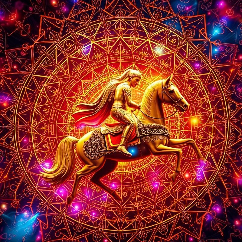 sacred geometry style AI art