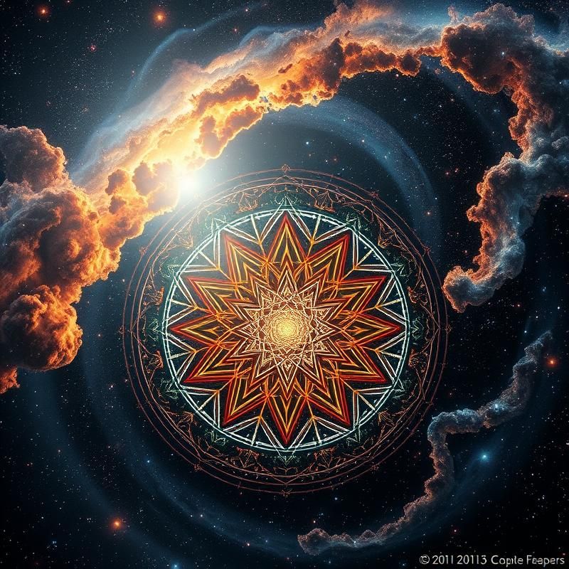 sacred geometry style AI art