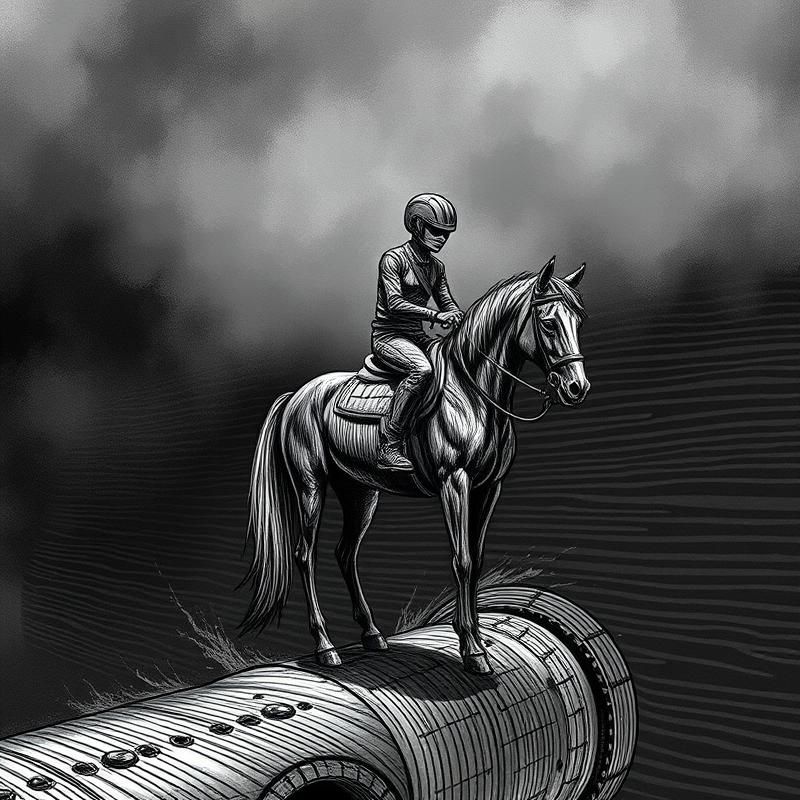 cross-hatching style AI art