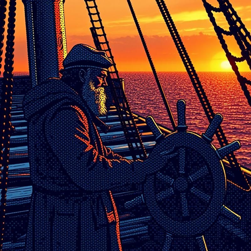stipple style AI art