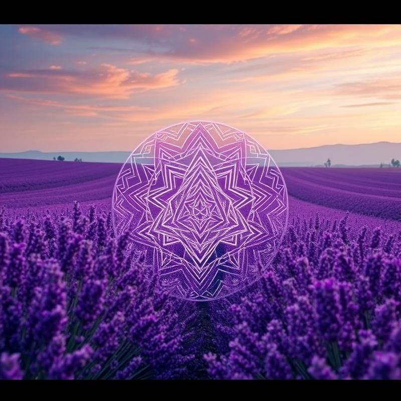 sacred geometry style AI art
