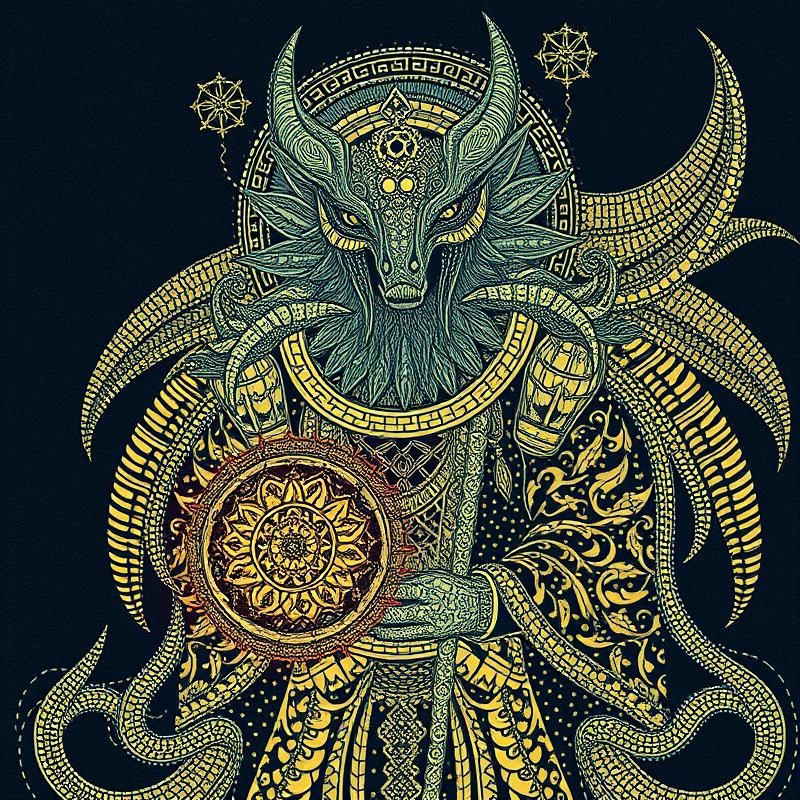 dot work style AI art