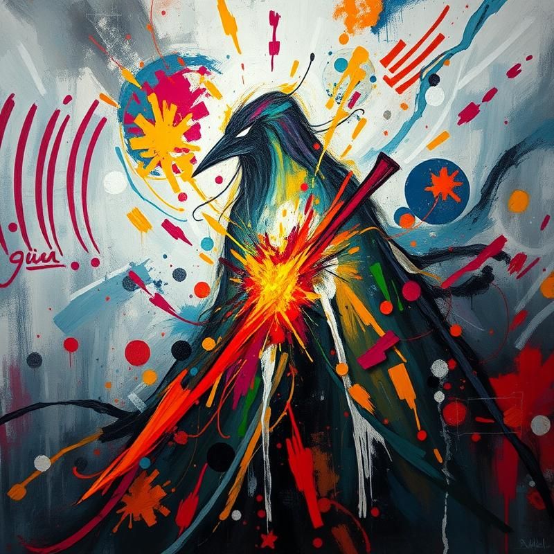 contemporary style AI art