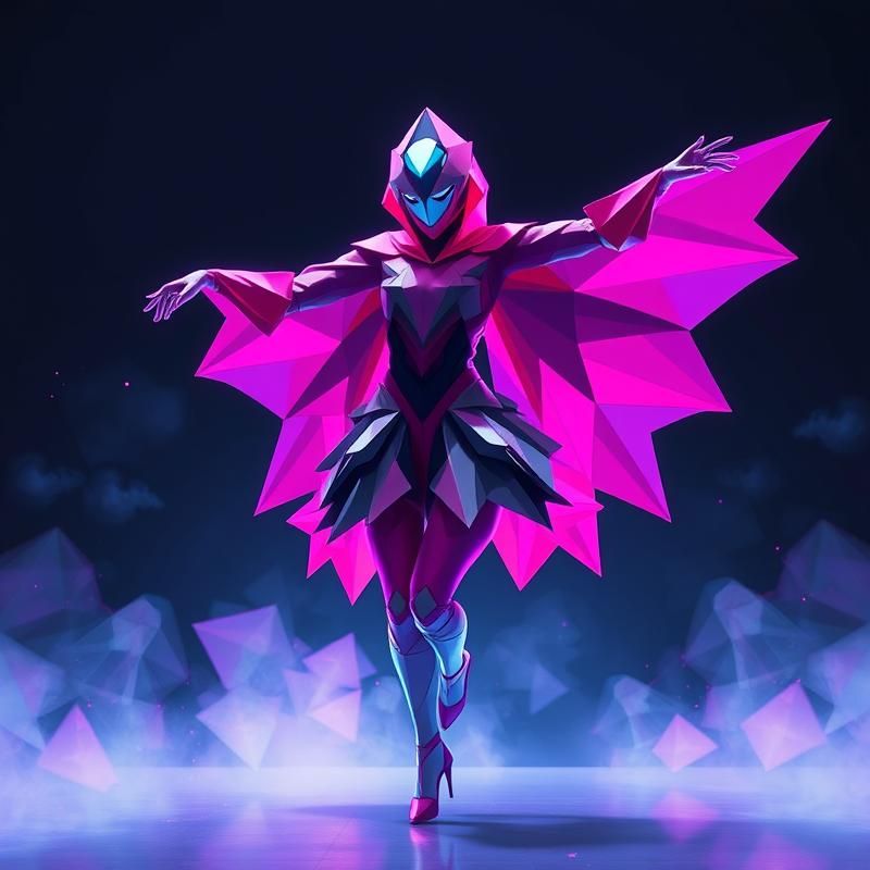 geometric style AI art