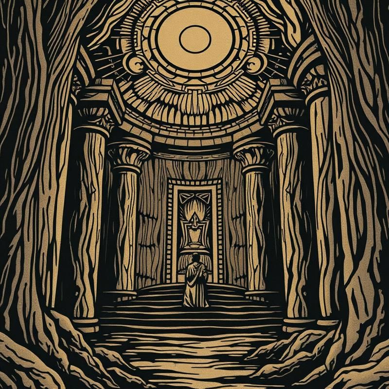 woodcut style AI art