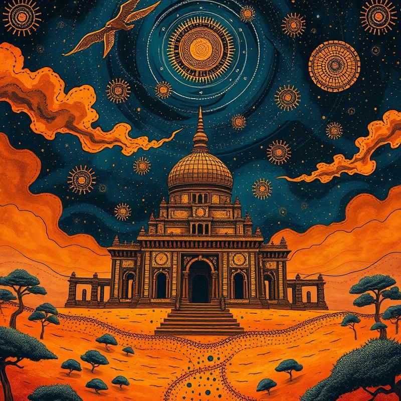 aboriginal art style AI art