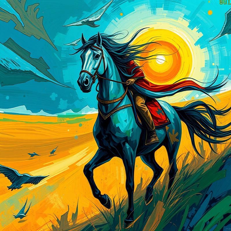 abstract style AI art