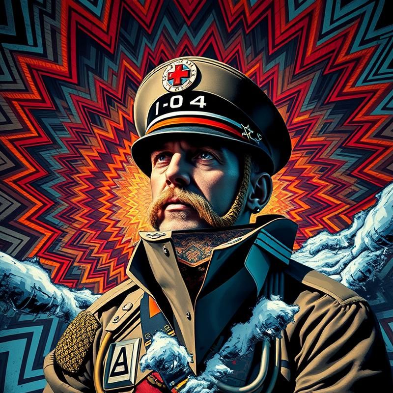 op art style AI art