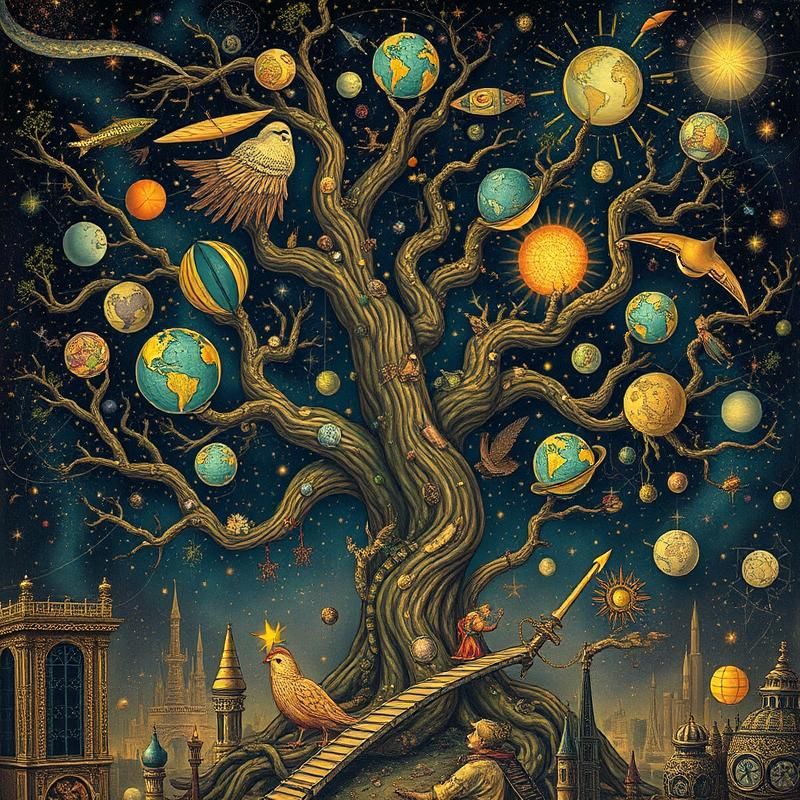 maximalist style AI art