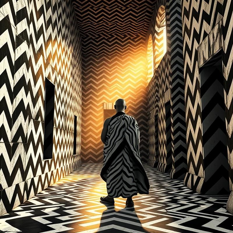op art style AI art