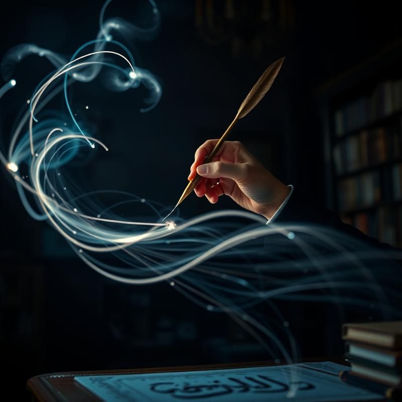 light painting style AI art