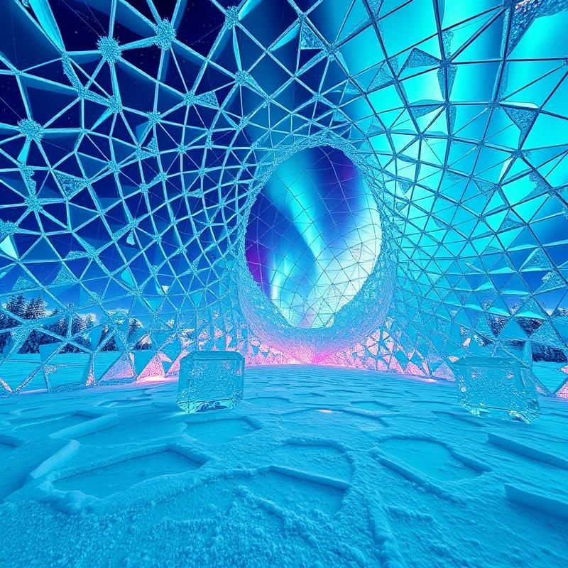 geometric style AI art