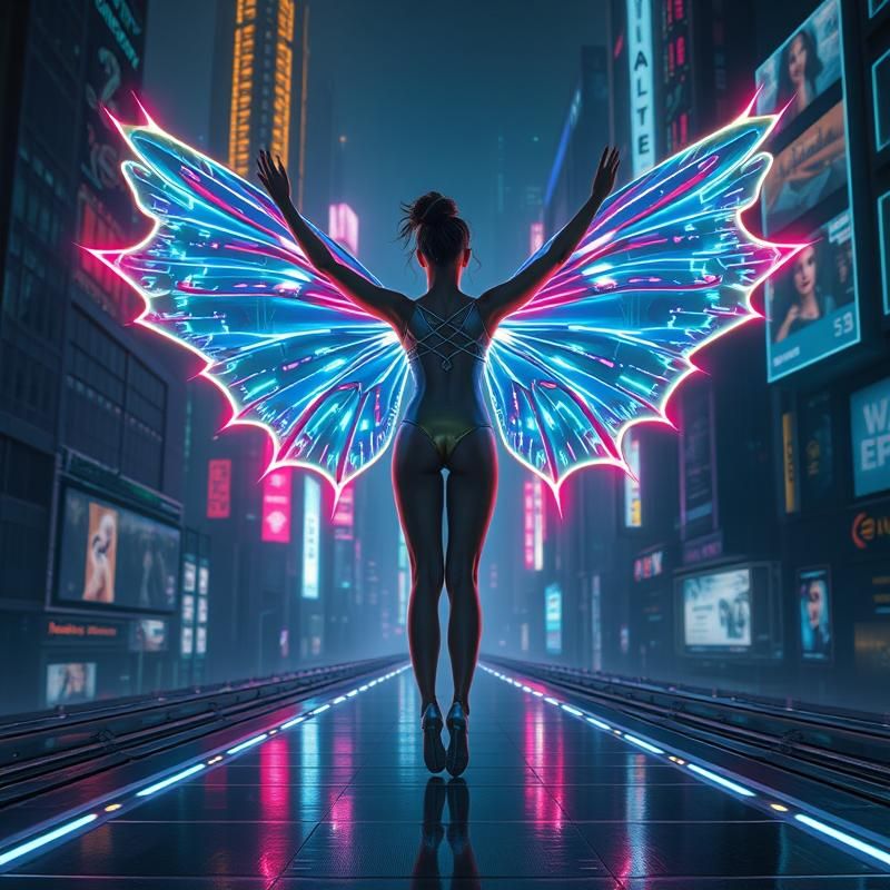 cyberpunk style AI art