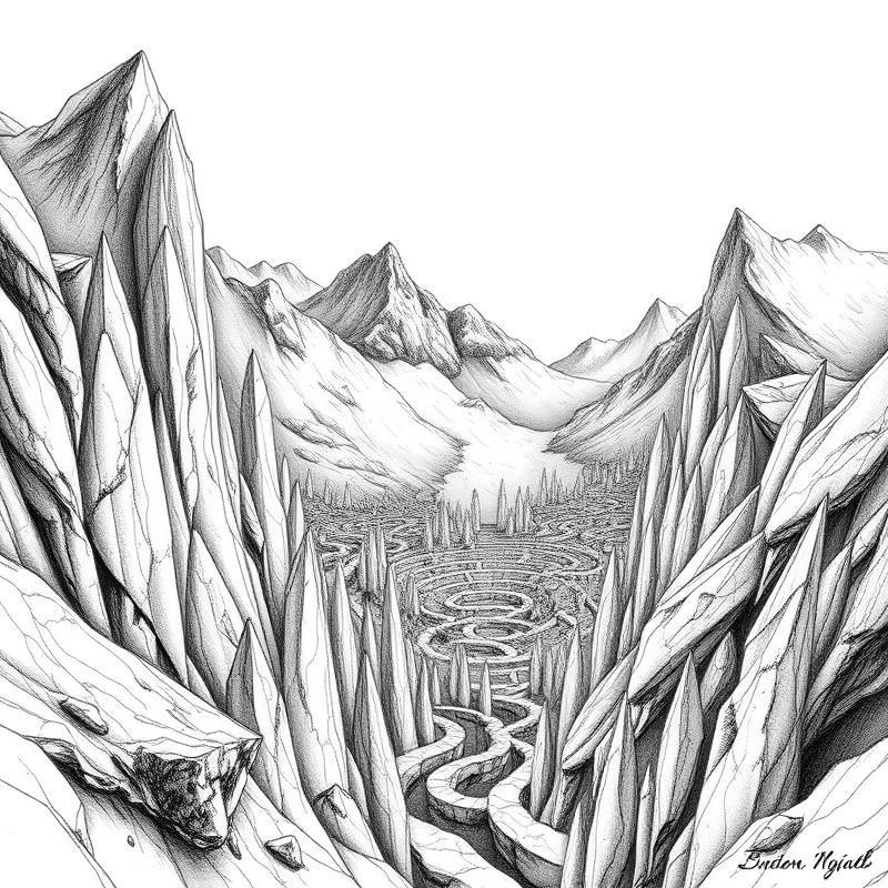ink drawing style AI art