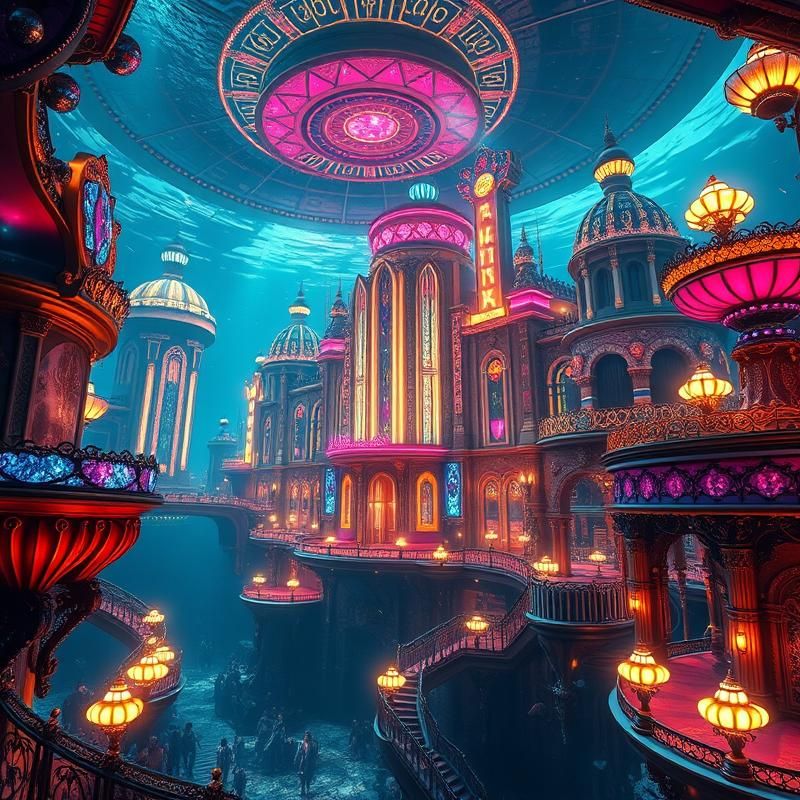 art deco style AI art