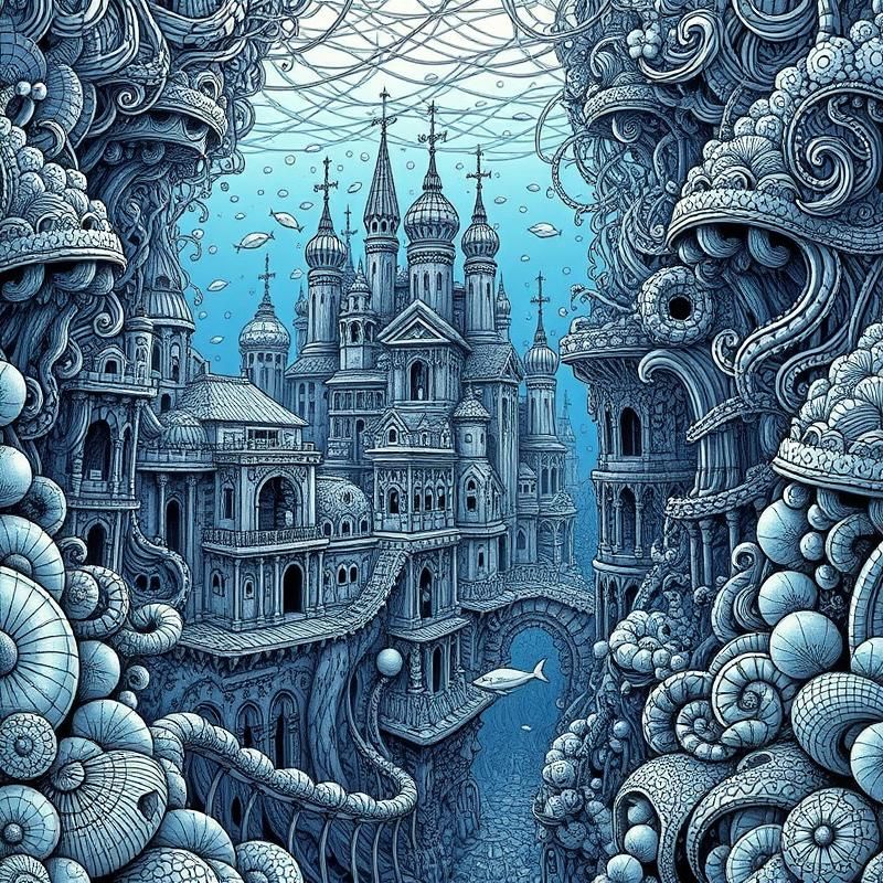 zentangle style AI art