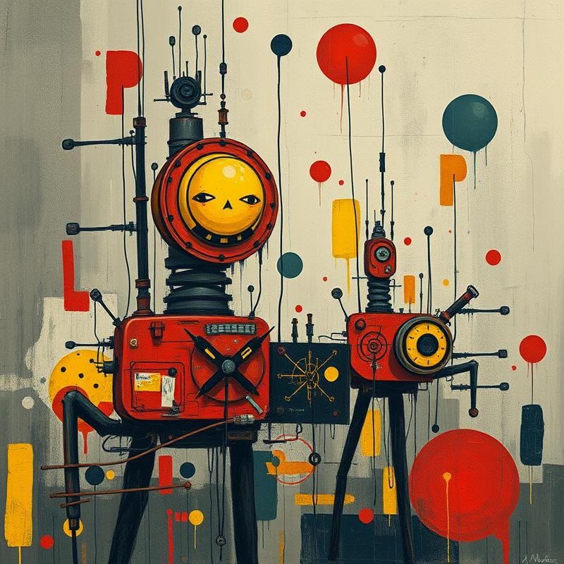 art brut style AI art