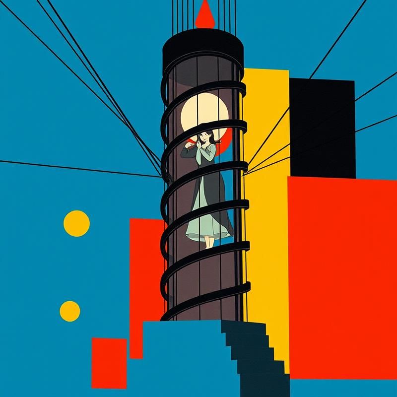 de stijl style AI art