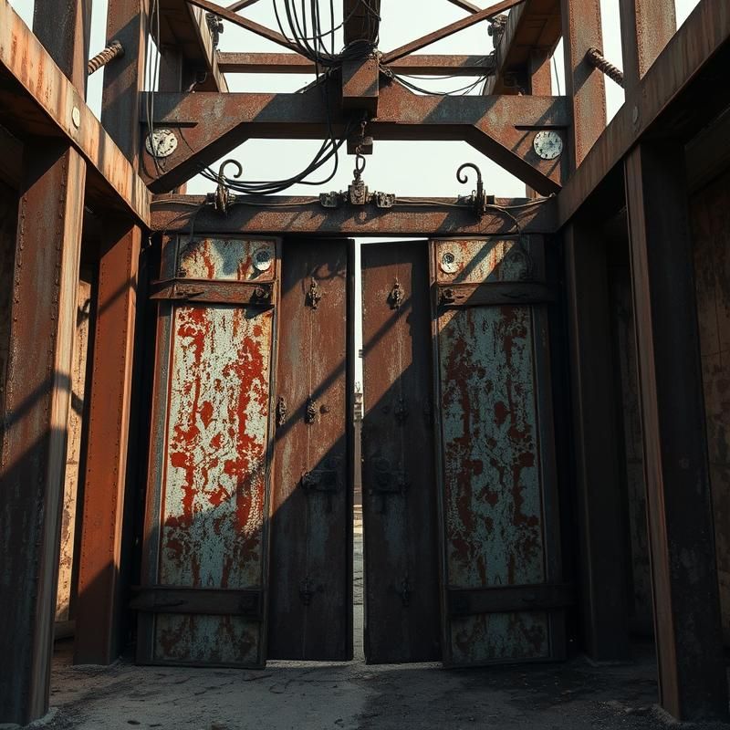 industrial style AI art