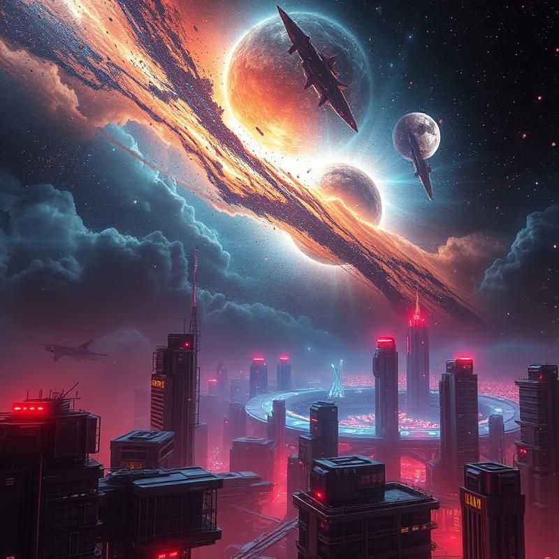sci-fi art style AI art
