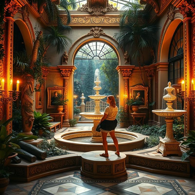 baroque style AI art