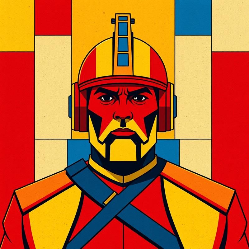 de stijl style AI art