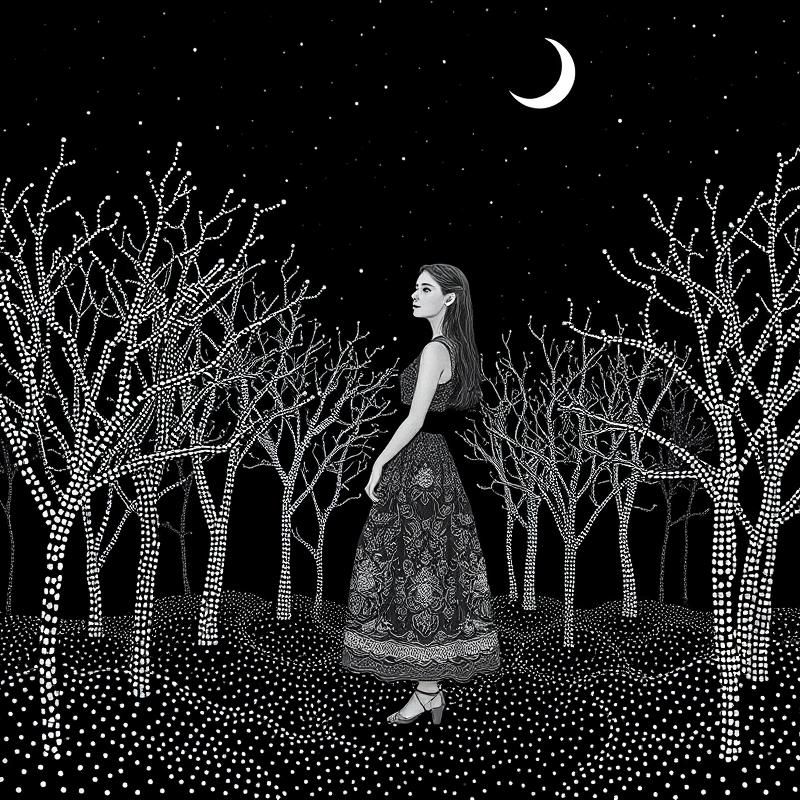 stipple style AI art