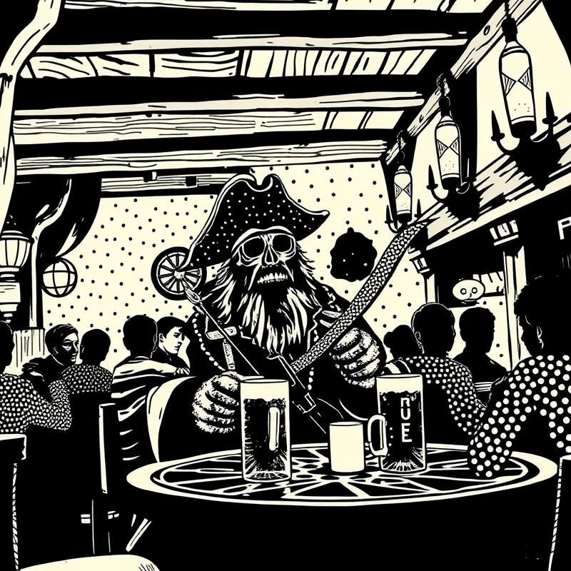 dot work style AI art