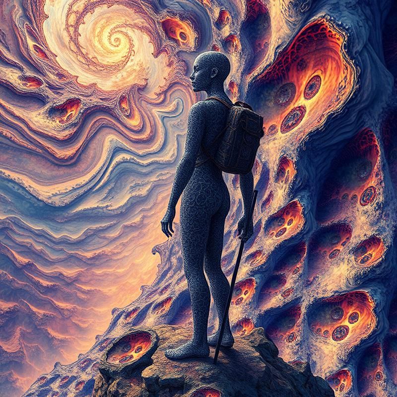 fractal art style AI art