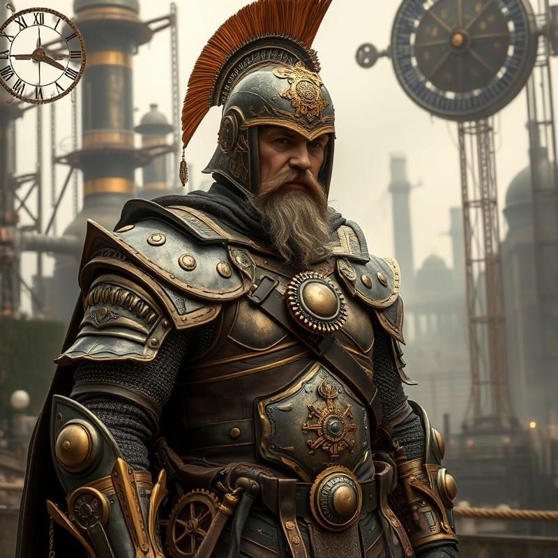 steampunk style AI art