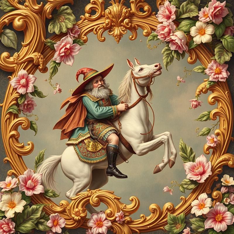 rococo style AI art