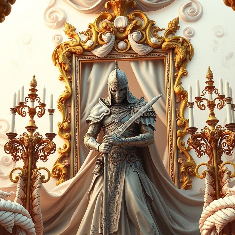 rococo style AI art