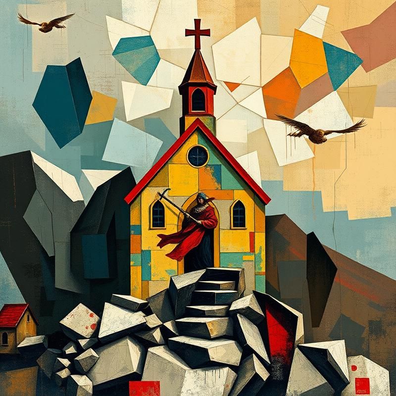cubism style AI art
