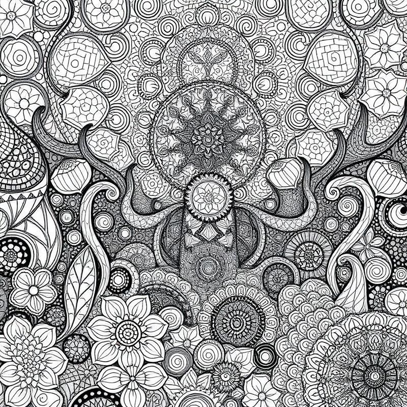 zentangle style AI art