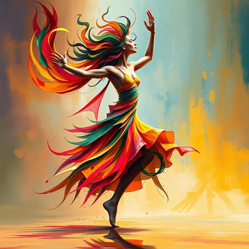 abstract style AI art