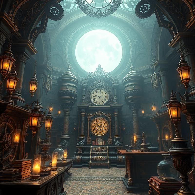 steampunk style AI art