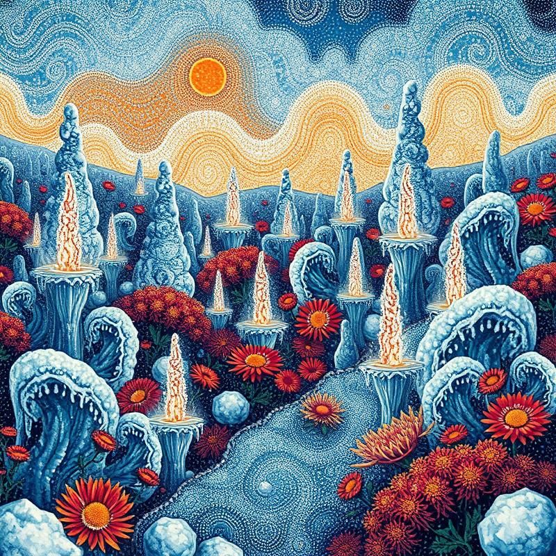 aboriginal art style AI art