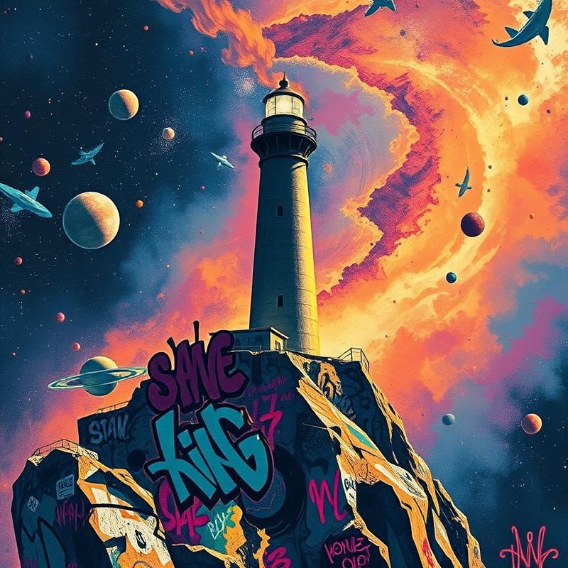 graffiti style AI art