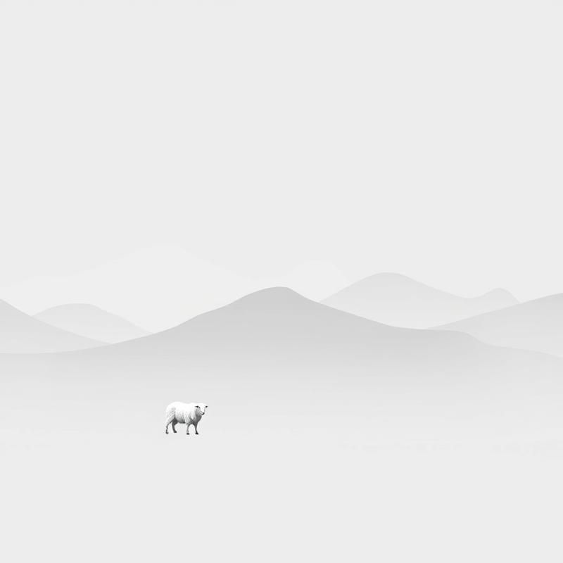minimalist style AI art