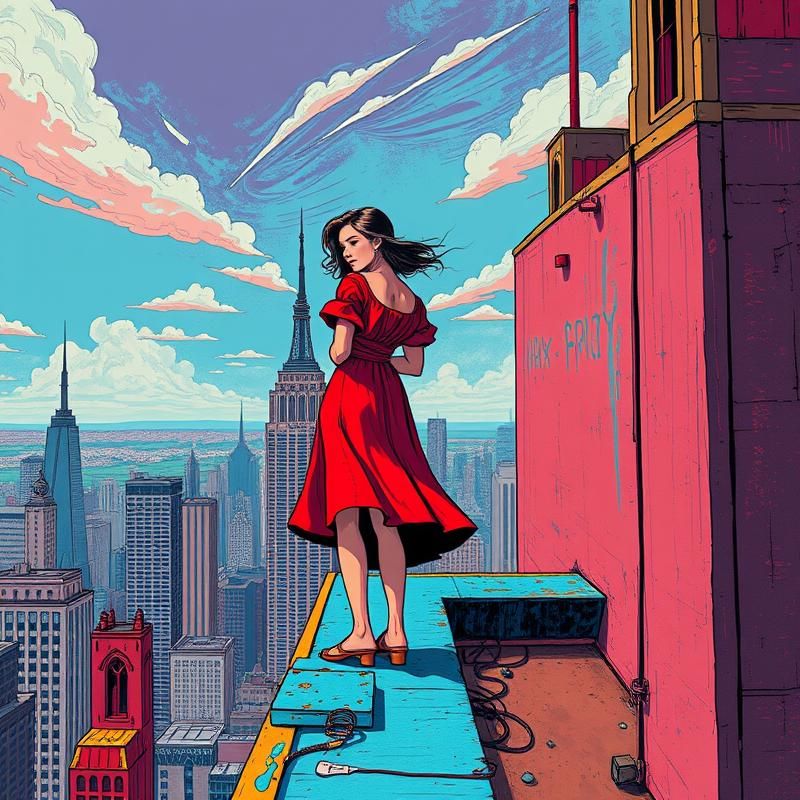 lowbrow art style AI art