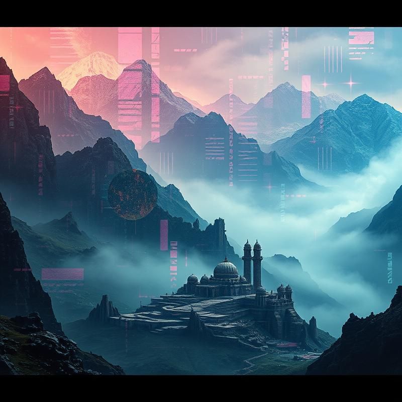 glitch art style AI art