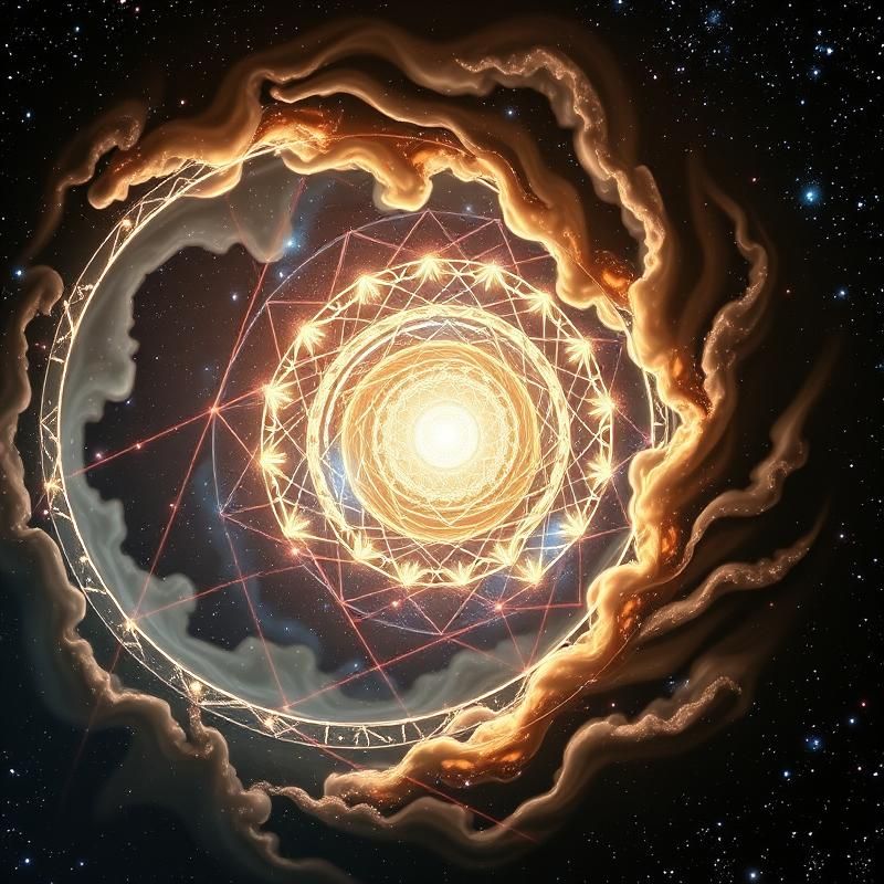 sacred geometry style AI art