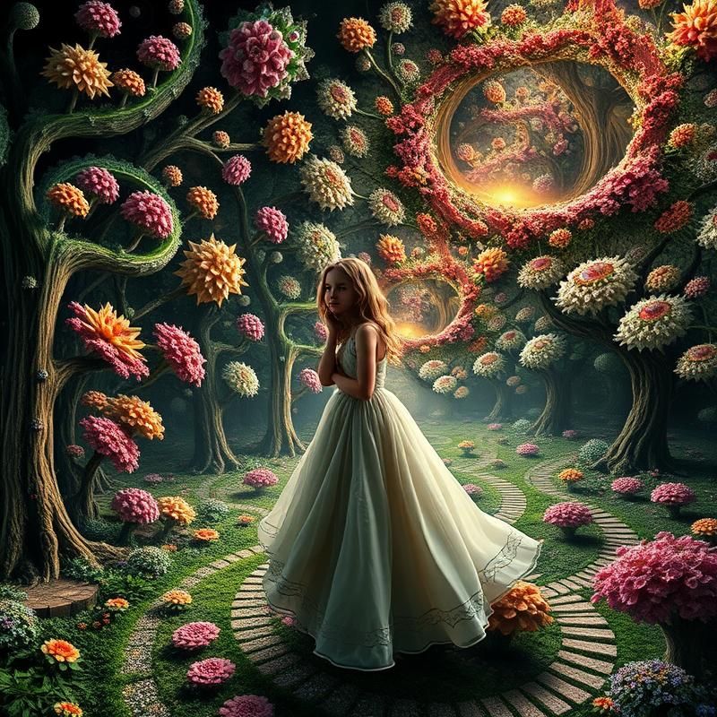 fractal art style AI art