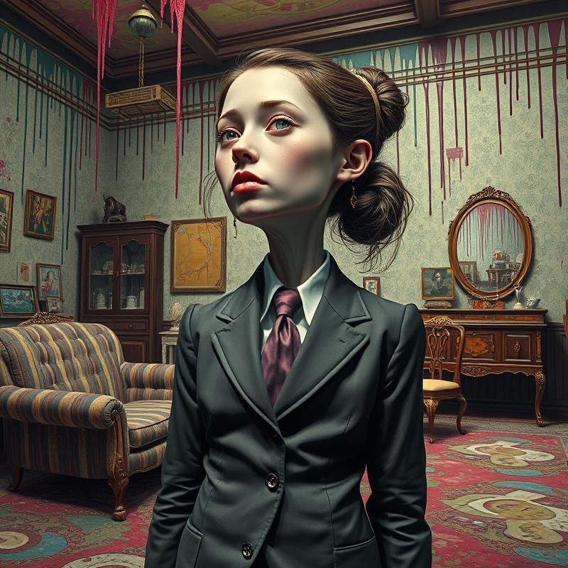 pop surrealism style AI art