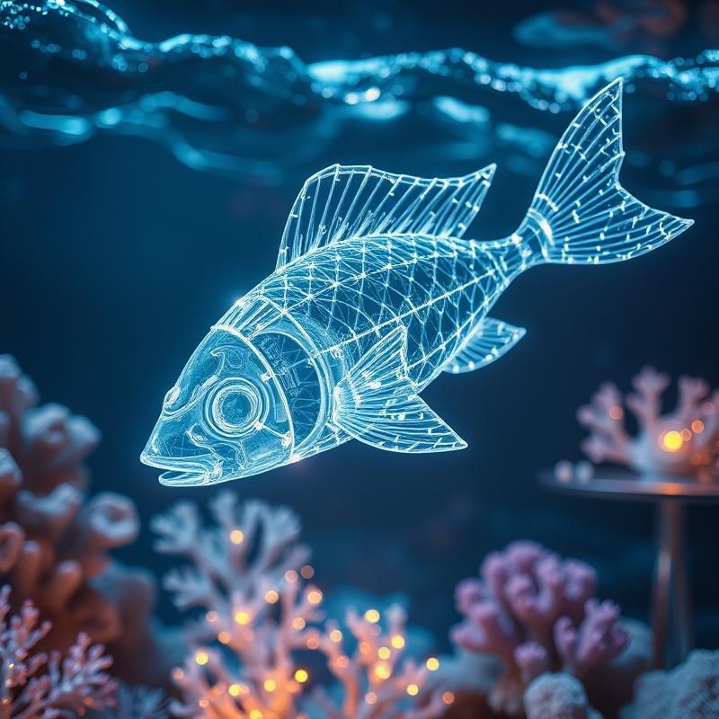 holographic style AI art