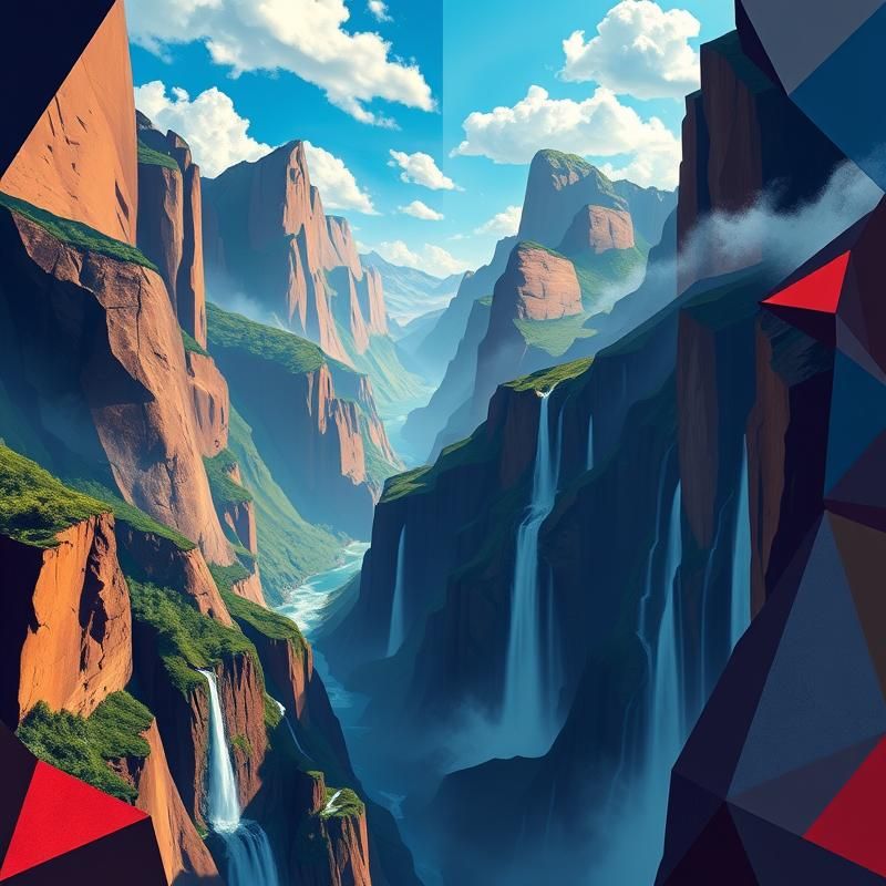 cubism style AI art