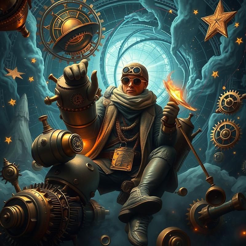steampunk style AI art